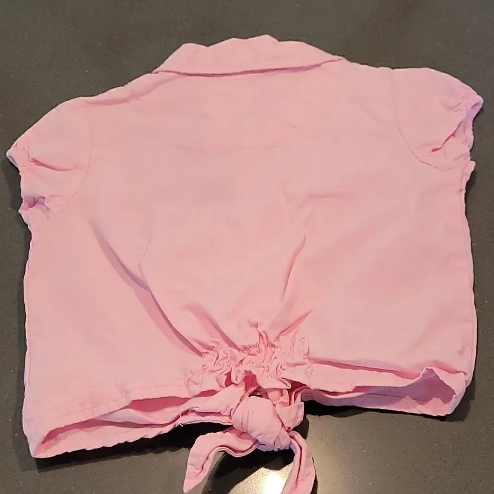 Carter's tie front 2T pink blouse/top